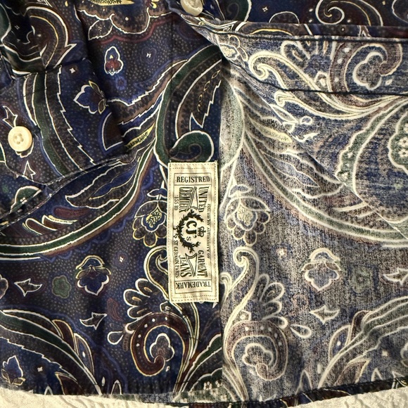 Cremieux Blue Paisley Men's Shirt - Picture 5 of 5